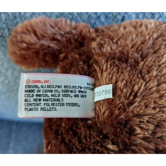 Gund Macy's Plush Brown Puppy Dog Pink Bows Collar Stuffed Animal Toy - Picture 8 of 10